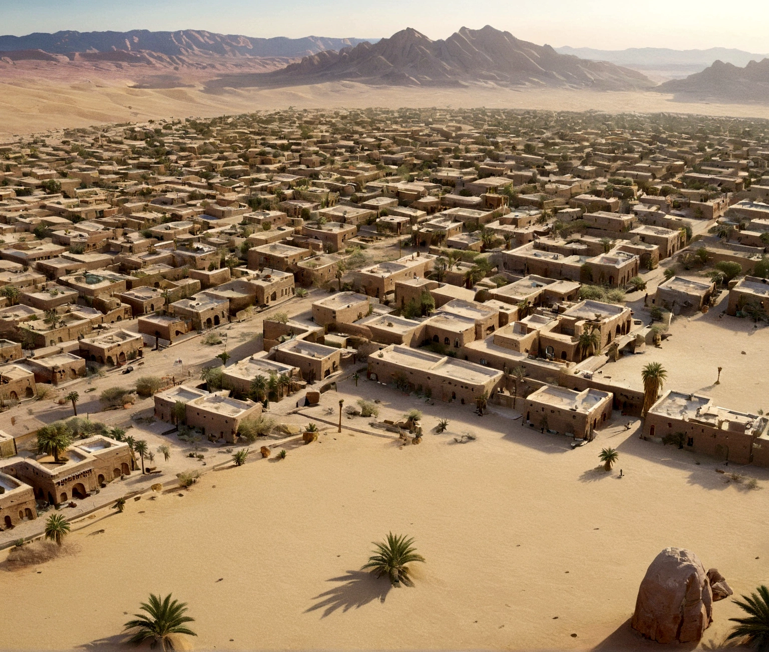 desert, city on desert, city,