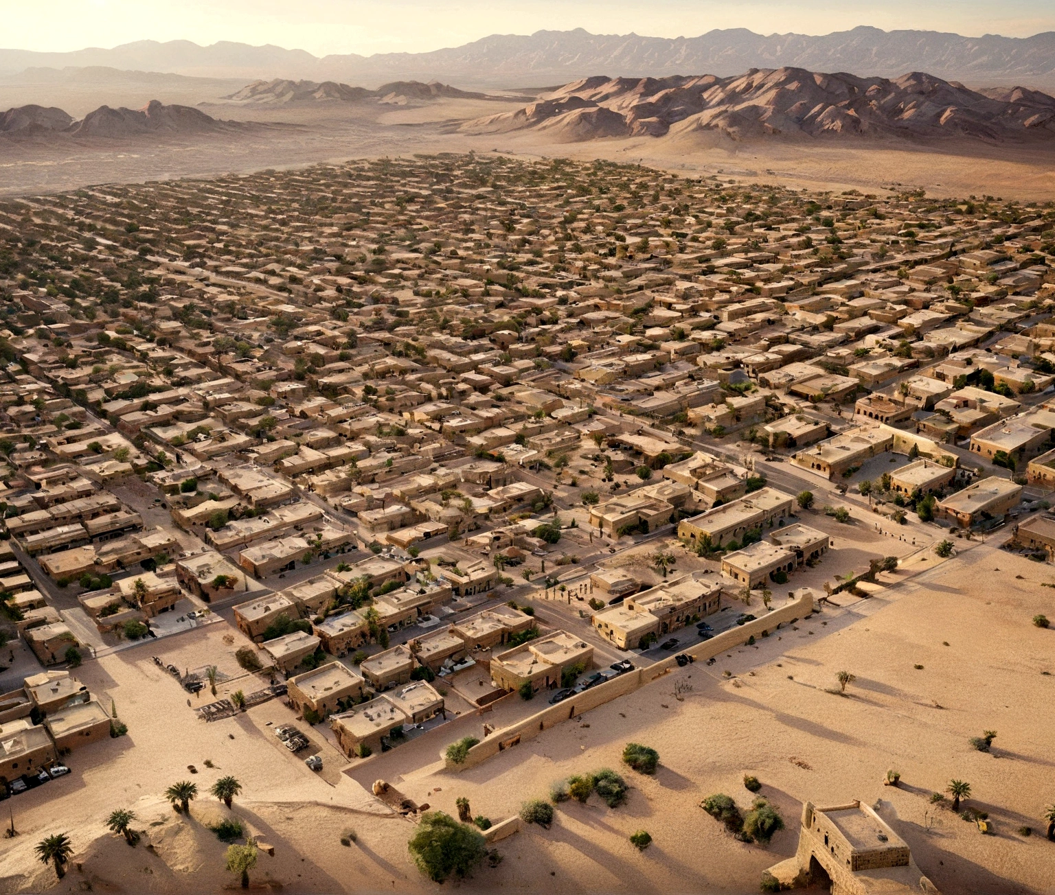 desert, city on desert, city,