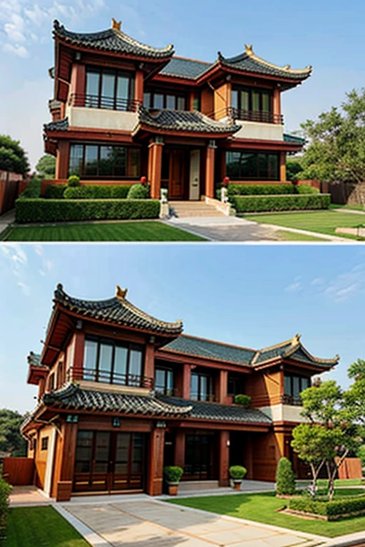 Modern chinese style mansion