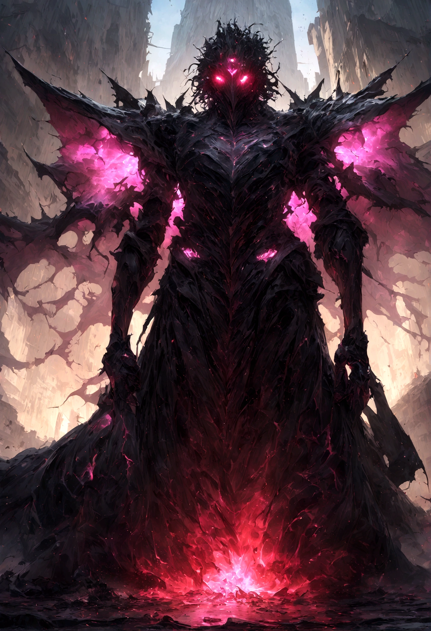 Violet light,white light,demonic
