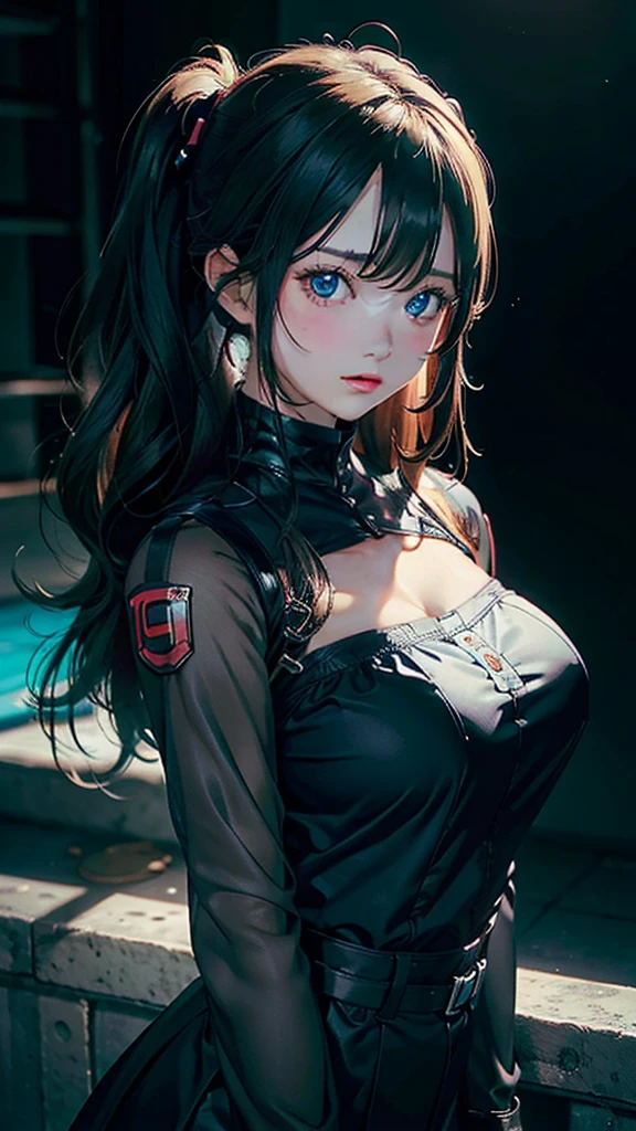 score_9, score_8_up, score_7_up, score_6_up, score_5_up, score_4_up, (source_anime),  1girl, huge breasts, medium hair,  blue eyes,