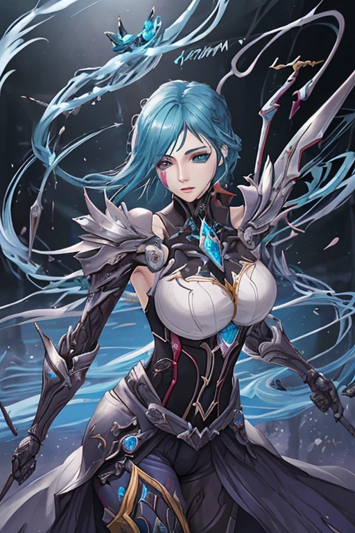 Ice Dragon Waifu con armadura 