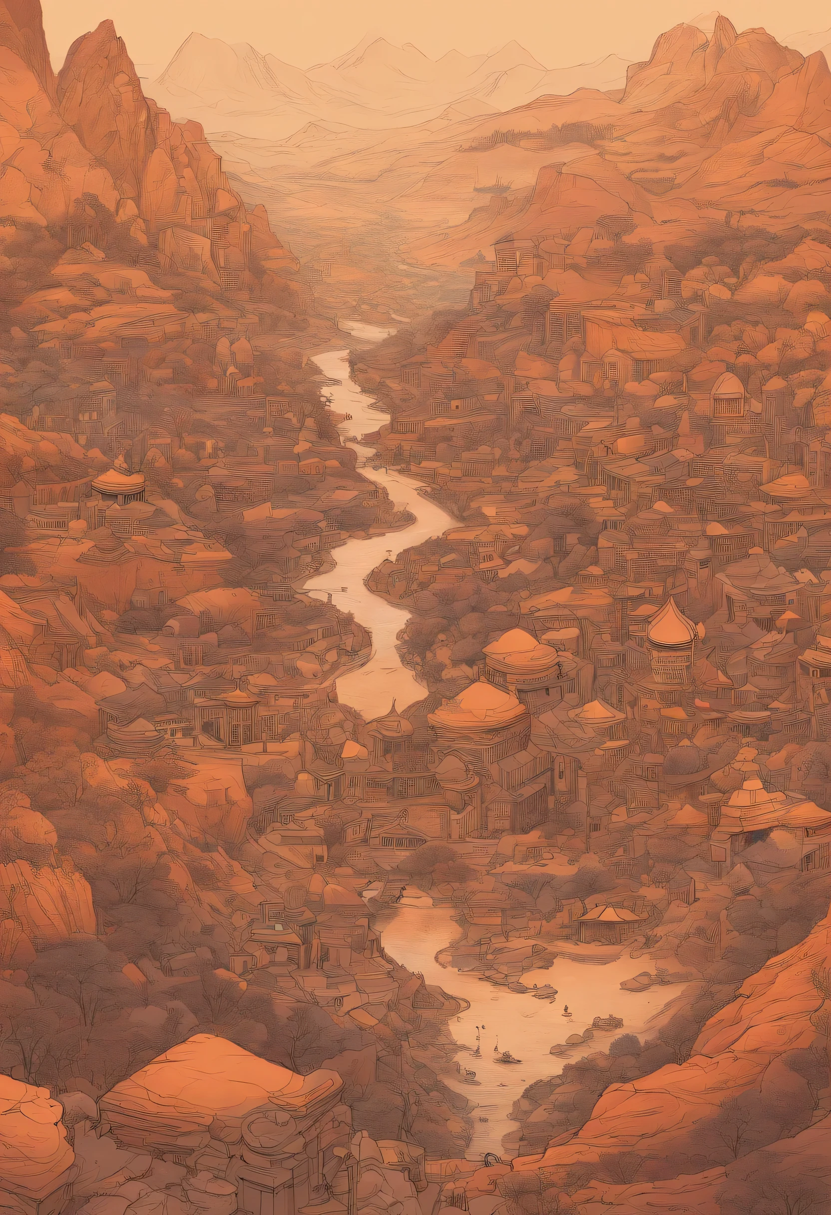 Geodiversity. With Just terracota tint