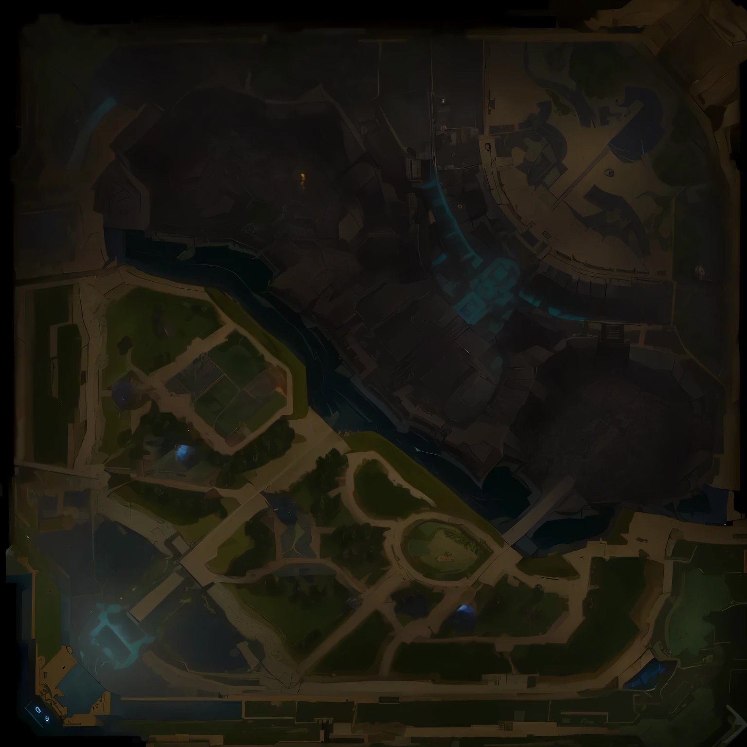  game map, Dota, Game Overlay, In-game pictures,