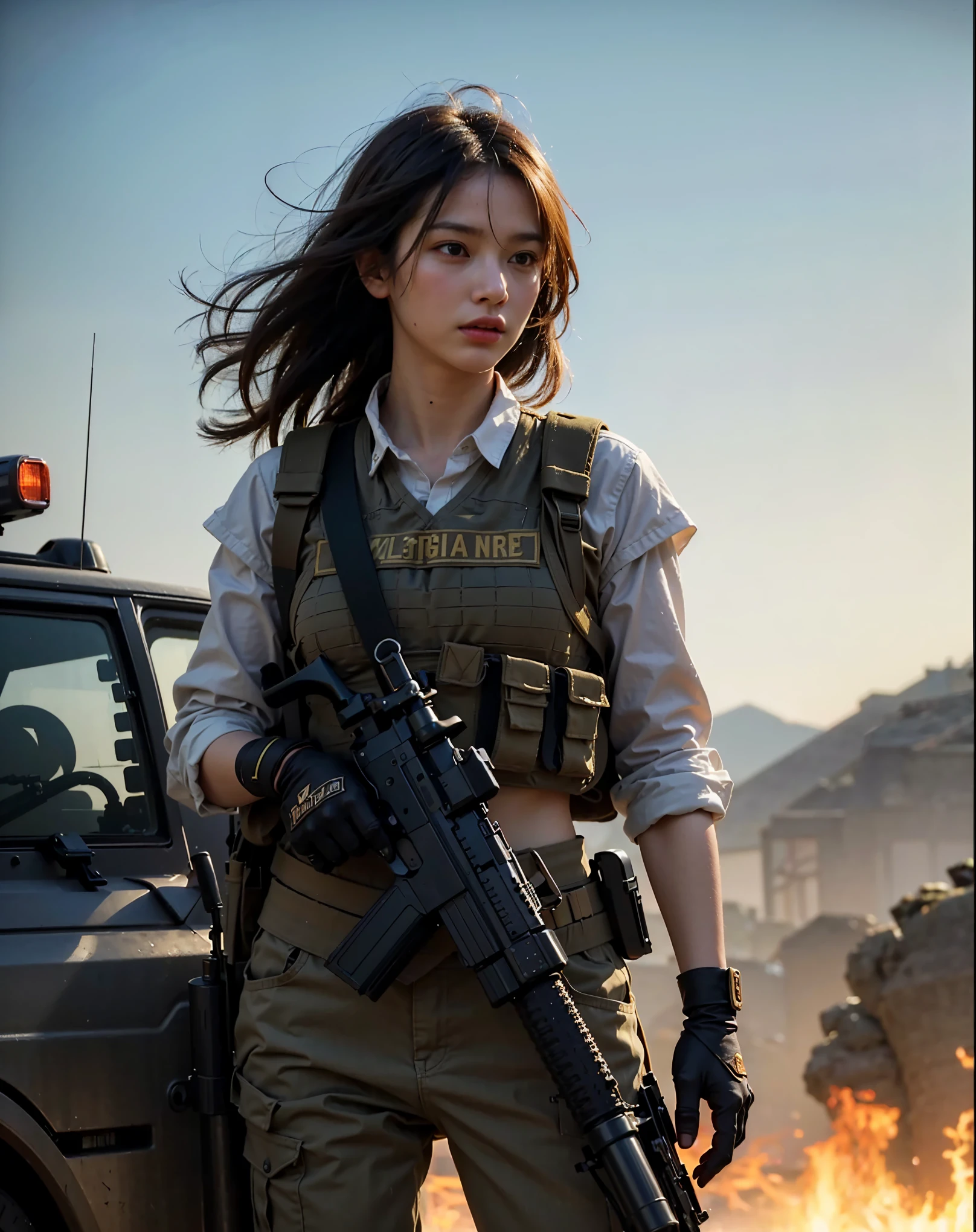 8k,Realistic Photo, Realistic Skin Texture, Superrealism, ultra high res,(Photorealsitic:1.4), female soldier, jungle, rain, vigilance, reconnaissance,
Peeling paint, rust, sweat, scratches, hydraulic cylinders, dynamic poses, (beautiful girl face),(turtle-like animal mechanical suit), heavy weapons, vivid textures, animal legs, ((super intricate all details))