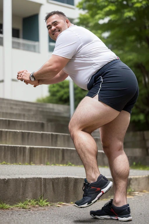 (((Intense cinematic scene, Full-body shot, Robust and robust real-world environment, short-hair, thick arm muscles, thick leg muscles, bbw, strong, Fat middle-aged man with a bright smile, wear shorts, fotografia de Corpo completo imagem de corpo inteiro, low side angles. Detailed image dynamic image. He doesn&#39;t wear clothes.Only plump, chubby, extremely thick thighs, large belly, fat, "men with big guts,  They are wearing only underwear. The image is of the highest quality, with ultra-detailed realism and vivid colors. The lighting highlights every curve and texture, creating a visually stunning portrait.(b0ndage,strap, bondage outfit), lean on the bar, in nightclub, neon lights, floated in the air shirtless Caucasian male with short dark hair and he body full tattoo. wearing black leather harness and briefs, he make black gloves. He wore fur robes, he eyes is golden. top quality, soft color, Vintage images, highres, paid reward available, High-quality illustrations, unparalleled masterpiece, absurdres(highly detailed beautiful face and eyes)perfect anatomy, expression, caustics, no lighting deep shadow, masterpiece, high quality, hi res, solo, spiked brown hair only on head, collar, brown eyes, goggles, Black loincloth, green scarf))magem de um homem, (Cabelos variado diferente estilo de cortes de cabelo), He wears prescription glasses, tatuagens em todo corpo, (High quality design vector style image, t-shirt print style, graphic art of cowboy outlaw on wanted white background realistic colors, american old west scene, vector image.),(Personagem : Eduardo is plump, chubby, with extremely thick thighs, a large belly, fat, ((56 anos de idade)), ((He&#39;s wearing gray sweatshirt shorts)), ((camiseta preta aberta desabotoada com uma camiseta branca por dentro)). He wears a watch, bracelet, lanyard around his neck., He is bearded, full beard, big voluminous beard, wears prescription glasses). (((He is inside a bar drinking a glass of beer with his friends))).