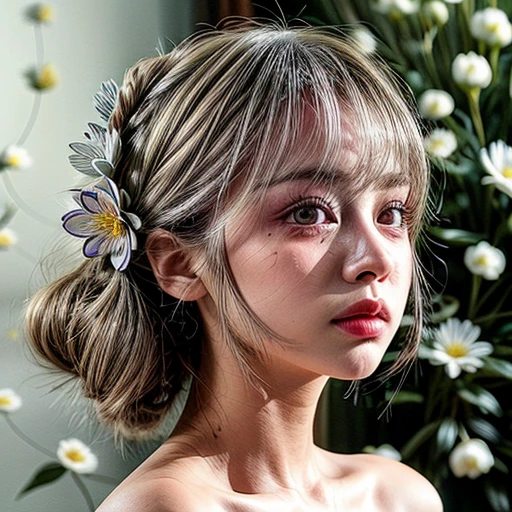 { NSFW | (((No clothes))) }, (Only face and flowers in composition), (masterpiece, top_quality, beautiful and aesthetic:1.2), ((Ultra-detailed:1.35)), (Acutance:0.85), (Photorealsitic, HyperRealism:1.37), (colorful), (many colors:1.28), { (petals1.5) }, ( Dazzling Self-Luminous floral background:1.4), (((Close-up girl))), (((Extremely detailed NOGIZAKA face variations))), All Faces surrounded by flowers, (Radiant PearlSkin, Elaborate detailed Eyes with sparkling highlights), (Space Filled with all flowers), { (Bodies covered with fresh flowers:1.28) | (Flower outfits made from fresh flowers) | (invisible body:1.4) }, ((open_mouth, venusbody)), (body:-1) .