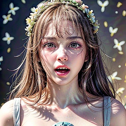 { NSFW | (((No clothes))) }, (Only face and flowers in composition), (masterpiece, top_quality, beautiful and aesthetic:1.2), ((Ultra-detailed:1.35)), (Acutance:0.85), (Photorealsitic, HyperRealism:1.37), (colorful), (many colors:1.28), { (petals1.5) }, ( Dazzling Self-Luminous floral background:1.4), (((Close-up girl))), (((Extremely detailed NOGIZAKA face variations))), All Faces surrounded by flowers, (Radiant PearlSkin, Elaborate detailed Eyes with sparkling highlights), (Space Filled with all flowers), { (Bodies covered with fresh flowers:1.28) | (Flower outfits made from fresh flowers) | (invisible body:1.4) }, ((open_mouth)), (body:-1) .