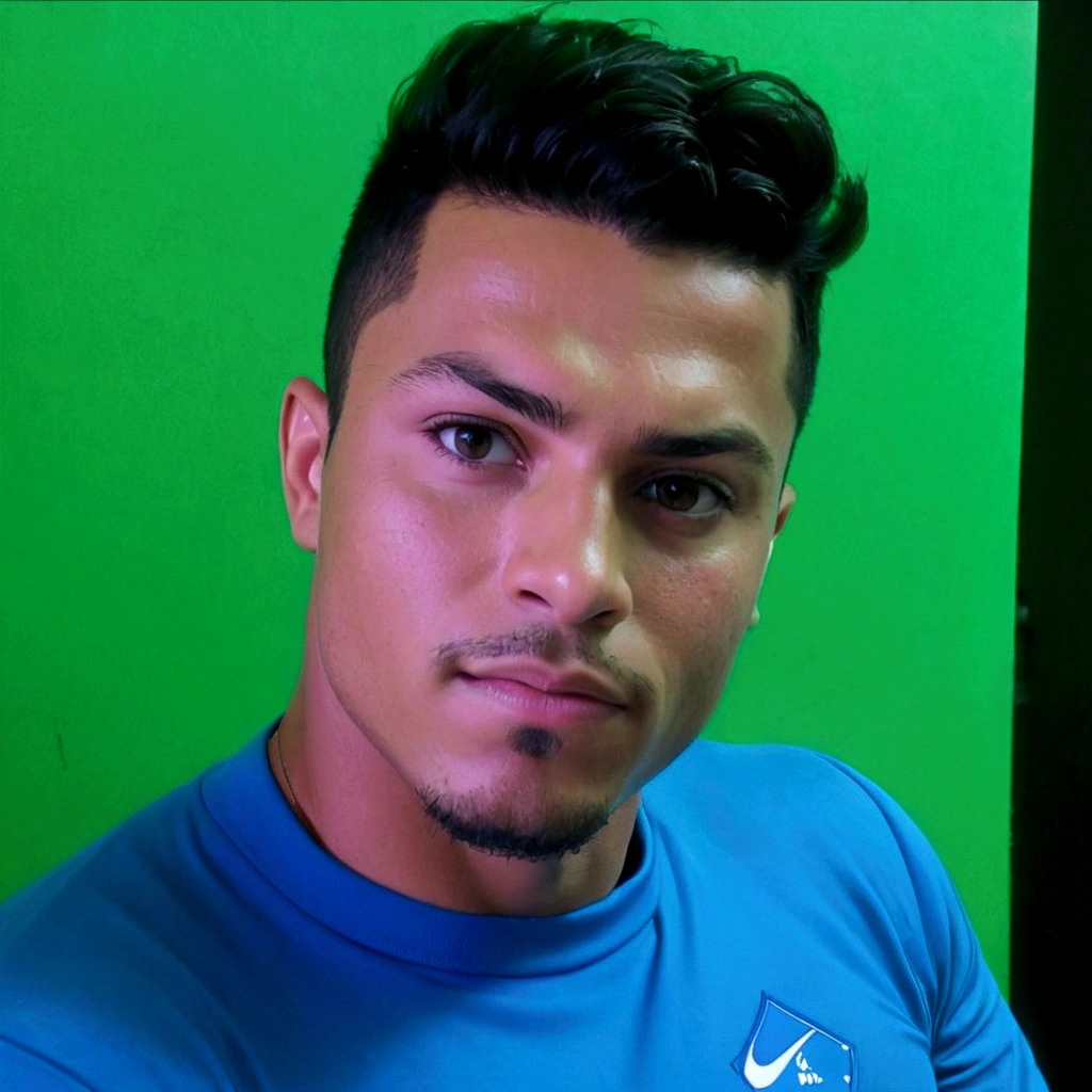 homem arafed com uma camisa azul e um fundo verde, André Rios, vitor maristane, imagem de avatar, headshot imagem de perfilture, imagem de perfil, caio santos, imagem frontal, david rios ferreira, powder Nándor Katona, imagem de perfil, José Miguel remains French, ronaldo luis nazario de lima, imagem de qualidade muito baixa, perez fabian