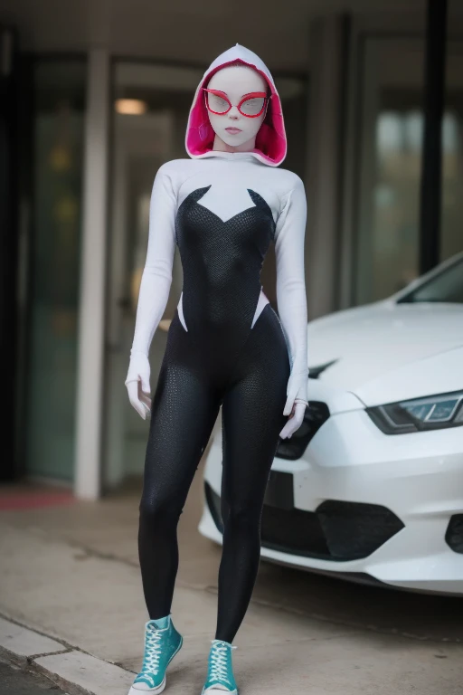 ((masterpiece, 8K, 3D, Realistic, Super Detail)), (1girl:1.3), slender , Ultra Micro photography, Super realistic, Perfect face, Beautiful features, ((Perfect female body)) Beautiful features, ( body), ((small hips)), Melissa Benoist as Cyberpunk Mech suit ((Exposed thigh)), Exposed Skin, Front Full body Shot, full body portrait, futuristic city background