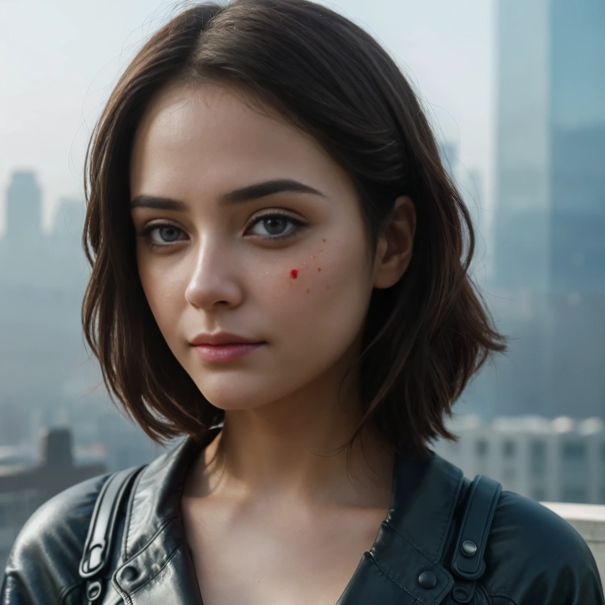 (1girl:1.3), Solo, (((Very detailed face)))), ((Very detailed eyes and face)))), Beautiful detail eyes, Body parts__, Official art, Unified 8k wallpaper, Super detailed, beautiful and beautiful, beautiful, masterpiece, best quality, original, masterpiece, super fine photo, best quality, super high resolution, realistic realism, sunlight, full body portrait, amazing beauty, dynamic pose, delicate face, vibrant eyes, (from the front), She wears Spider-Man suit, red and black color scheme, spider, very detailed city roof background, rooftop, overlooking the city, detailed face, detailed complex busy background, messy, gorgeous, milky white, highly detailed skin, realistic skin details, visible pores, clear focus, volumetric fog, 8k uhd, DSLR, high quality, film grain, fair skin, photo realism, lomography, futuristic dystopian megalopolis, translucent