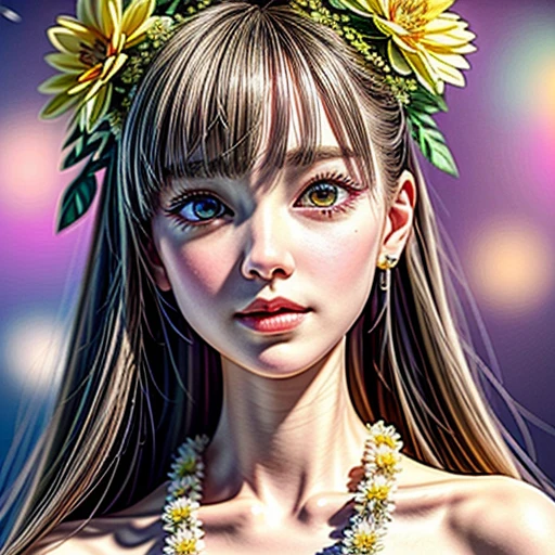 { NSFW | (((No clothes))) }, (Only face and flowers in composition), (masterpiece, Highest quality, beautiful and aesthetic), ((Ultra-detailed:1.35)), (Acutance:0.85), (Photorealsitic, HyperRealism:1.37), (colorful), (many colors:1.28), (((petals ))), ( Dazzling Self-Luminous floral background:1.4), (((Close-up girl))), (((Extremely detailed NOGIZAKA face variations))), All Faces surrounded by flowers, (Radiant PearlSkin, Elaborate detailed Eyes with sparkling highlights), (Space Filled with all flowers), { (Bodies covered with fresh flowers:1.28) | (Flower outfits made from fresh flowers) | (invisible body:1.4) }, (Flower Leis), (bandaid), (Nipple:-1.4) .