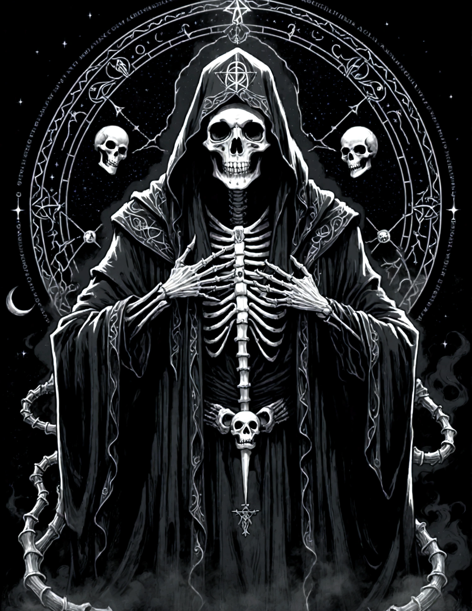 metal_tee, Dr Plague., vector digital illustration, (black background:1.5) <lora:metal_tee_sdxl:1>,