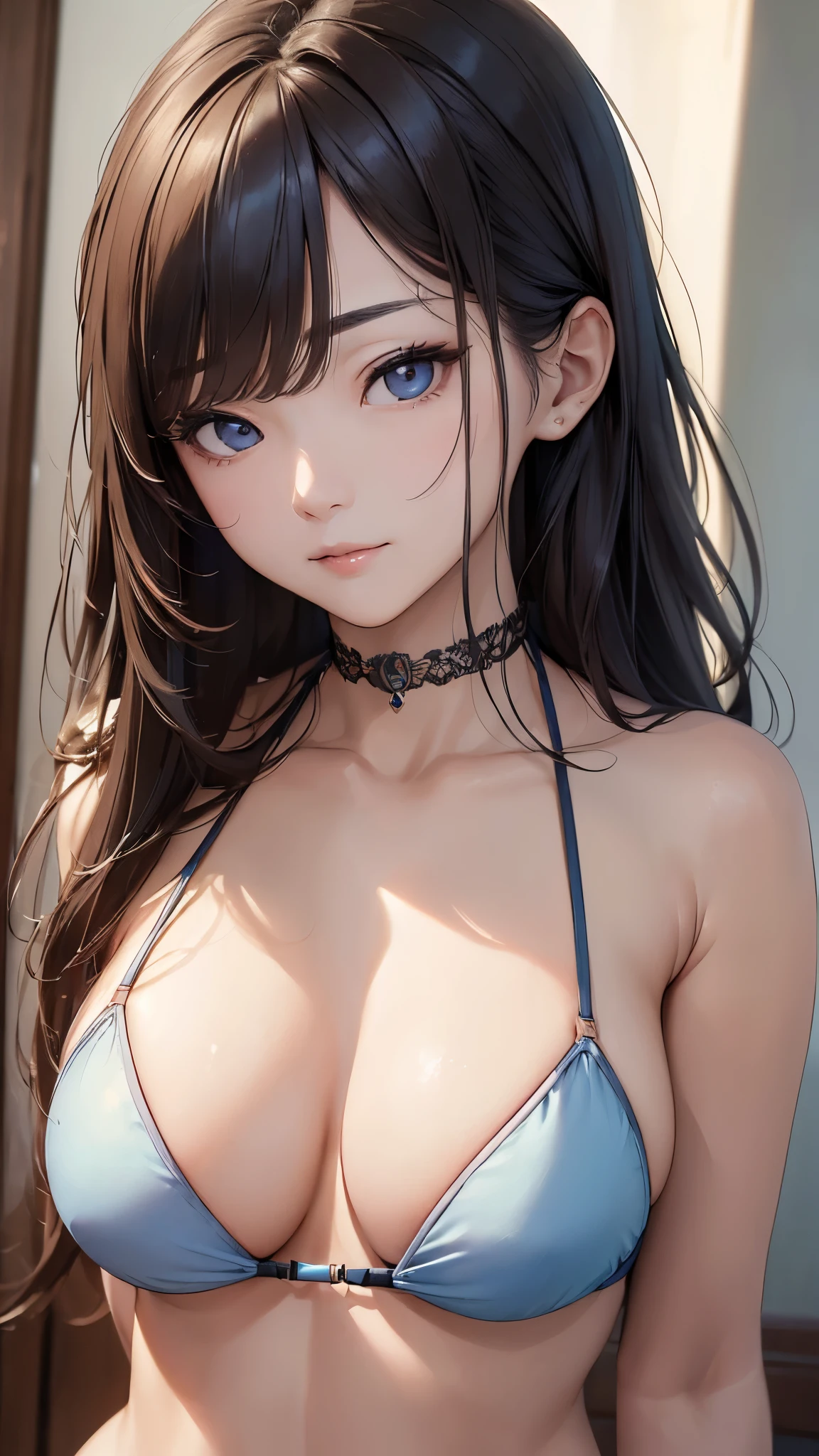(((masterpiece))),(((High resolution)))、(((perfect face)))、(((Korean beauty))), ((bikini)), look at the camera, ((top quality eyes)), ((high resolution face)), detailed face, (detailed texture), look at the camera