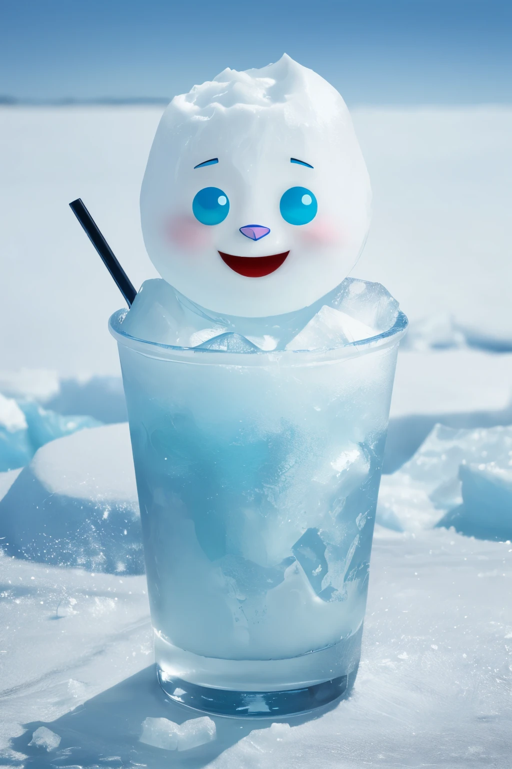 make a mascot for an ice company