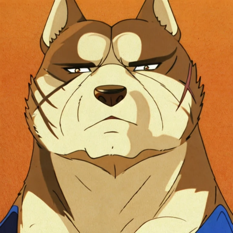 Riki, portrait, stern face, looking at viewer, muscular