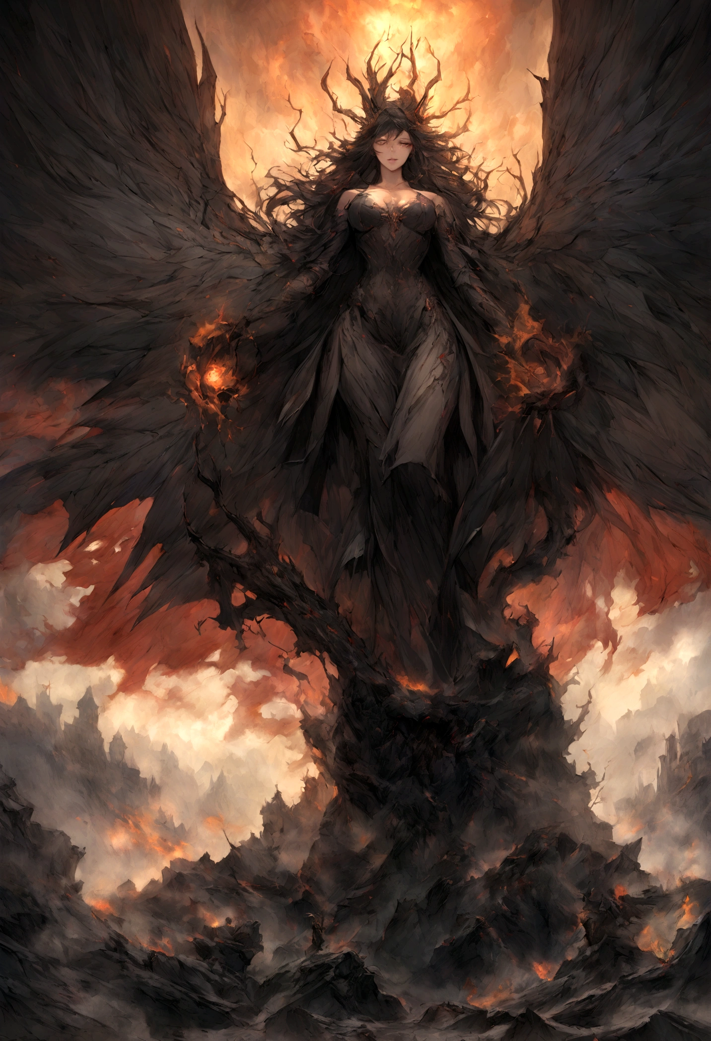 Capture the essence of eternal chaos and impending doom in this masterful graphite rendering by the renowned artist. "Inferno's Majesty: The Malevolent Dragon" is a visual symphony of darkness and despair, a haunting portrayal of a world on the brink of destruction.
The heart of the composition is the malevolent dragon, a creature of unfathomable power and malevolence. Its sinewy body coils like a stormy tempest, every graphite stroke emphasizing its strength and dominance. The dragon's eyes burn with an otherworldly fire, a sinister glow that pierces the very soul of those who dare to meet its gaze. Its teeth, sharp as obsidian blades, drip with a venomous anticipation.
As the dragon rears back, its colossal wings unfurl like the tattered remnants of a fallen kingdom, casting an ominous shadow over the scorched earth below. The skies are choked with smoke and ash, a testament to the devastation that follows in its wake.
But amidst the chaos, a once-mighty citadel stands, now a crumbling bastion of resistance against the dragon's reign of terror. Flames lick at its walls, devouring the grandeur that once defined this majestic fortress. The juxtaposition of the dragon's menacing presence and the fragile beauty of the burning citadel serves as a poignant reminder of the fragility of power and the inevitable march of time.
The artist's meticulous use of graphite allows for a stunning interplay of light and shadow, lending depth and texture to every stroke. The viewer is transported to a realm where fear and awe collide, where the sinister dance of the dragon and the flames is frozen in an eternal moment of chaos.
"Inferno's Majesty: The Malevolent Dragon" is more than a mere artwork; it is an experience that beckons the audience to contemplate the eternal struggle between destruction and resilience, power and vulnerability. The artist's deft hand and keen eye have crafted a masterpiece that will forever haunt the viewer's imagination, a testament to the timeless a