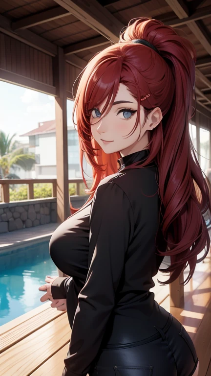 "Extremely detailed Unity 8k CG wallpapers,Ino Yamanaka, picture of behind, ((agarrando a bunda)), ((nswf DEITANDO MOSTRANDO O CU)), nu, quadris grossos, Obra de arte,piscina,encantador,melhor qualidade de imagem,volumetric light,loiro,Rosto ficou vermelho,sorriso,franja cobre um olho,gordo,looking at the camera