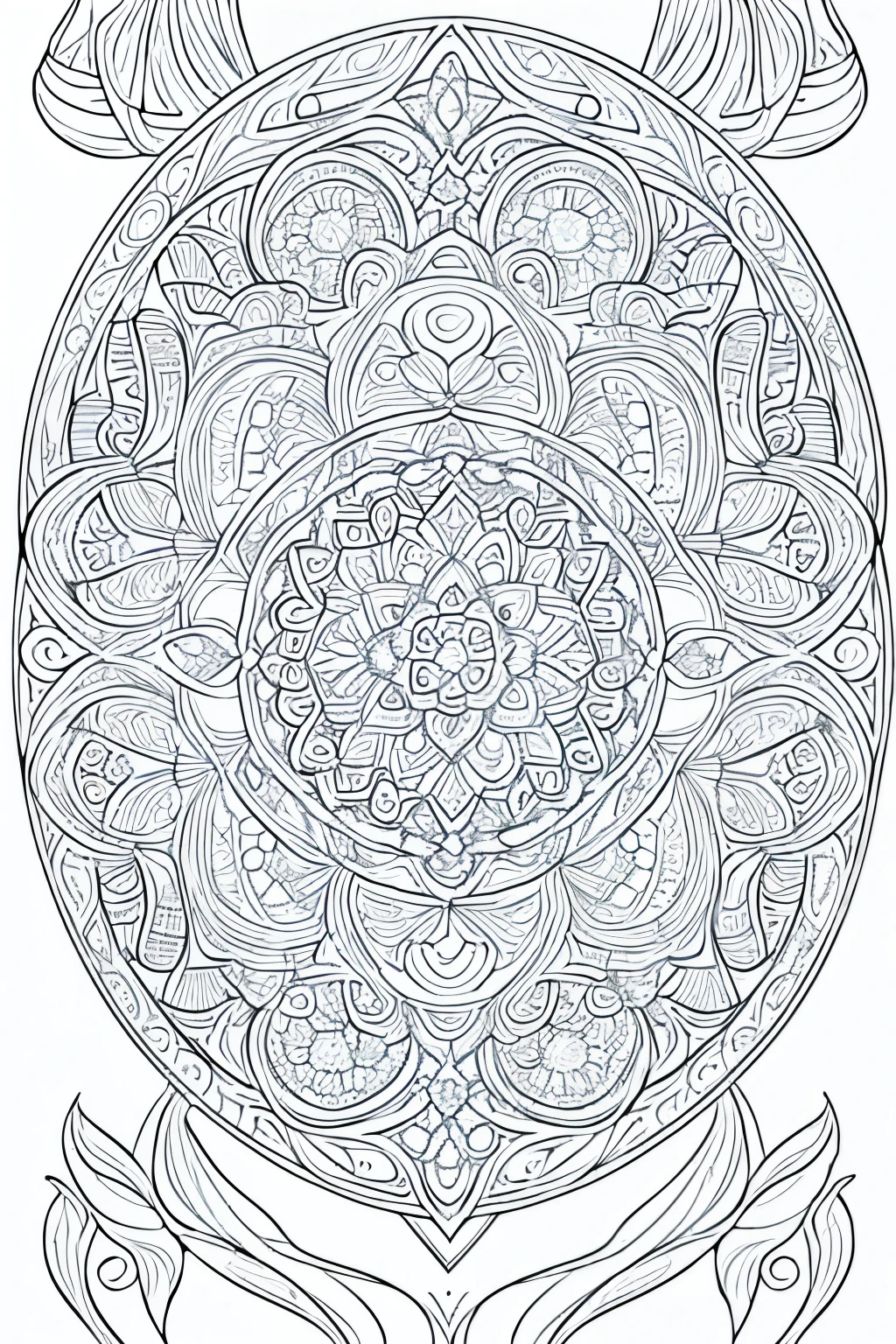 (Mandala Masterpiece, Pristine Line Art for Coloring)
1. Detailed and intricate Mandala design, crafted in a minimalist style for adult colorists.
2. A captivating Mandala image, void of any background, ideal for coloring enthusiasts seeking a challenges.
3. Cool and soothing Mandala coloring pages, featuring vector lines reminiscent of a coloring book art style, perfect for relaxation and mindfulness.
4. (Masterpiece, High Quality) A stunning Mandala image, meticulously crafted for adult coloring, presented in 8k resolution.
5. Arabic ratio 9:11, Vector art styled Mandala