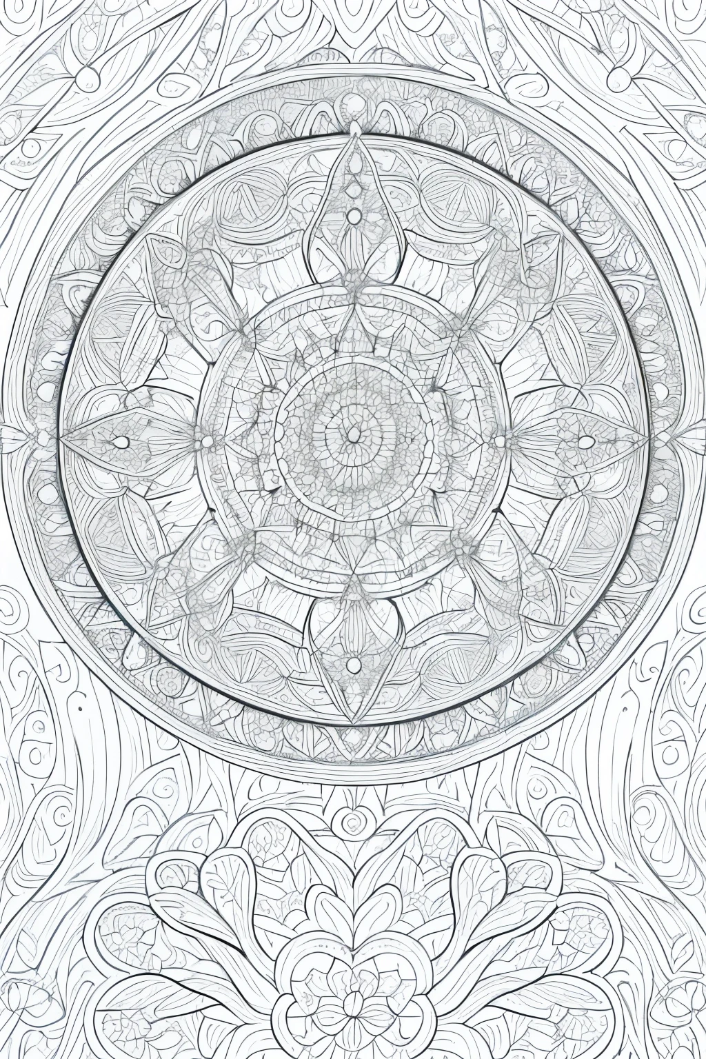(Mandala Masterpiece, Pristine Line Art for Coloring)
1. Detailed and intricate Mandala design, crafted in a minimalist style for adult colorists.
2. A captivating Mandala image, void of any background, ideal for coloring enthusiasts seeking a challenges.
3. Cool and soothing Mandala coloring pages, featuring vector lines reminiscent of a coloring book art style, perfect for relaxation and mindfulness.
4. (Masterpiece, High Quality) A stunning Mandala image, meticulously crafted for adult coloring, presented in 8k resolution.
5. Arabic ratio 9:11, Vector art styled Mandala