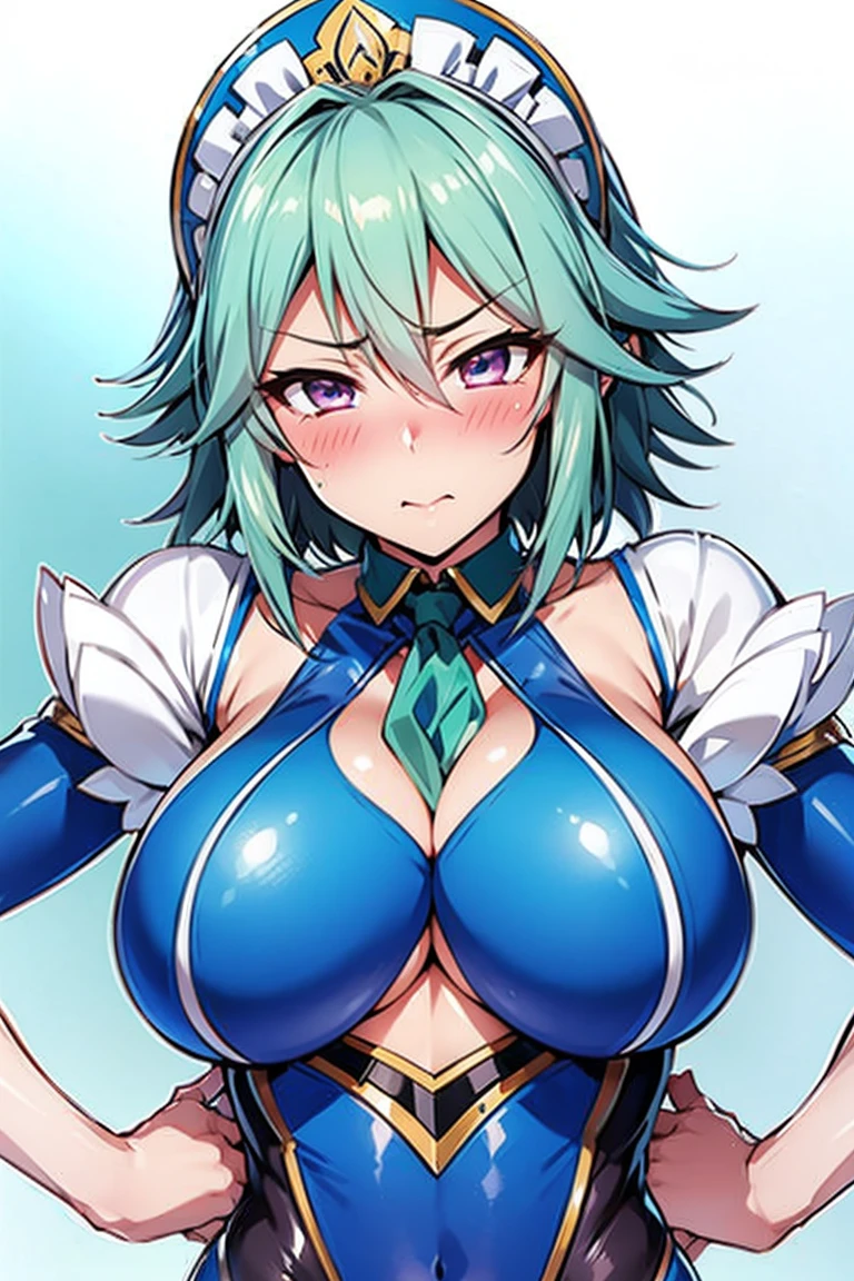 Sakuya Izayoi　Big Tits　Embarrassed　Blushing