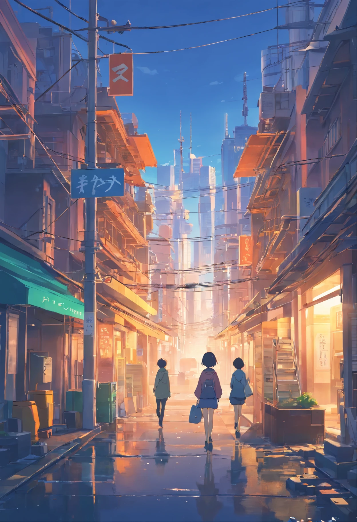 There are photos of construction sites，There are construction cranes, created in unreal engine 5, made in unreal engine 5, destroyed city in the background, Rendering in Unreal Engine 5, unreal engine 5 digital art, hyper-realistic environment, outdoors ruined cityscape, Unreal Engine 5 Renderer, Unreal Engine 5 Environment, dusty unreal engine, Destroy the cityscape