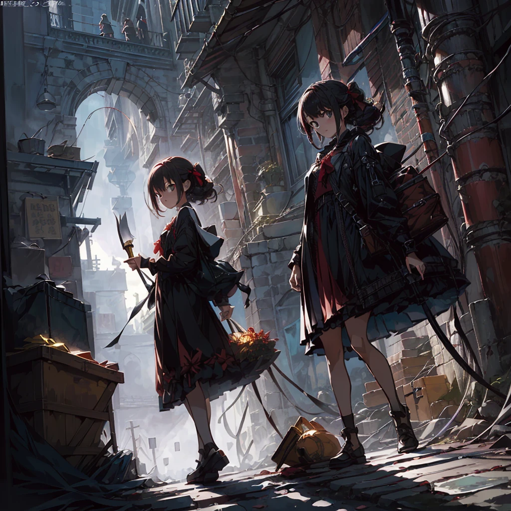 1girl、(((highest quality、Masterpiece、Official Art、Super detailed、The best composition、best composition)))、(Thin Hair)、 Super detailed, Anime Style, alone, full length, Concept Art,Vampire Hunter　high school girl　Reaper&#39;s Scythe, Black Sailor Suit, With the bat. Super huge, Tall and stylish, Very large.、White Background, full lengthに立って, Standing on the desolate land,battoujutsu
