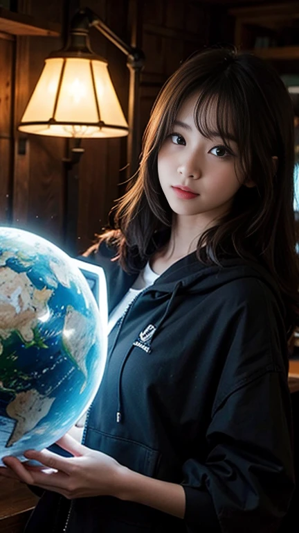 Beautiful girl, in the extinction world.