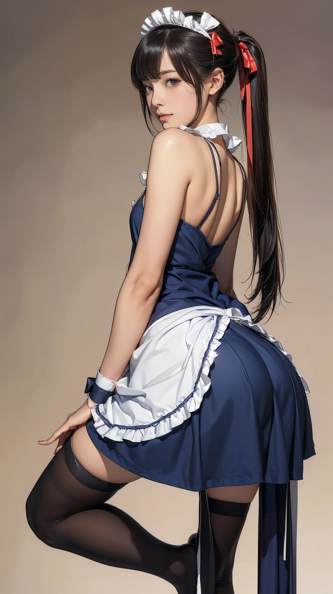 ((masterpiece)),(((highest quality))),((Reference Sheet, Character Design, front, return, ~ ~ side, Mr..々Hairstyle, Mr..々Performance, Facial Expressions)), -yeld gi Cute type, The best smile:1.5,(Very slim:1.4), (Very small ass:1.4), Realistic buttocks, Big Breasts, Short Bob, Thin thighs, Long legs, It's not a big deal, ((Dress and stockings, Gorgeous maid, Maid clothes,Hair Ribbon)), ((Browsing Caution:1.0))