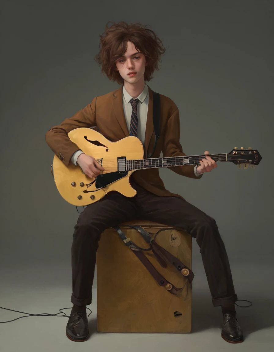 guitarist, new young, masterpiece, best quality, amazing quality, very aesthetic, absurdres