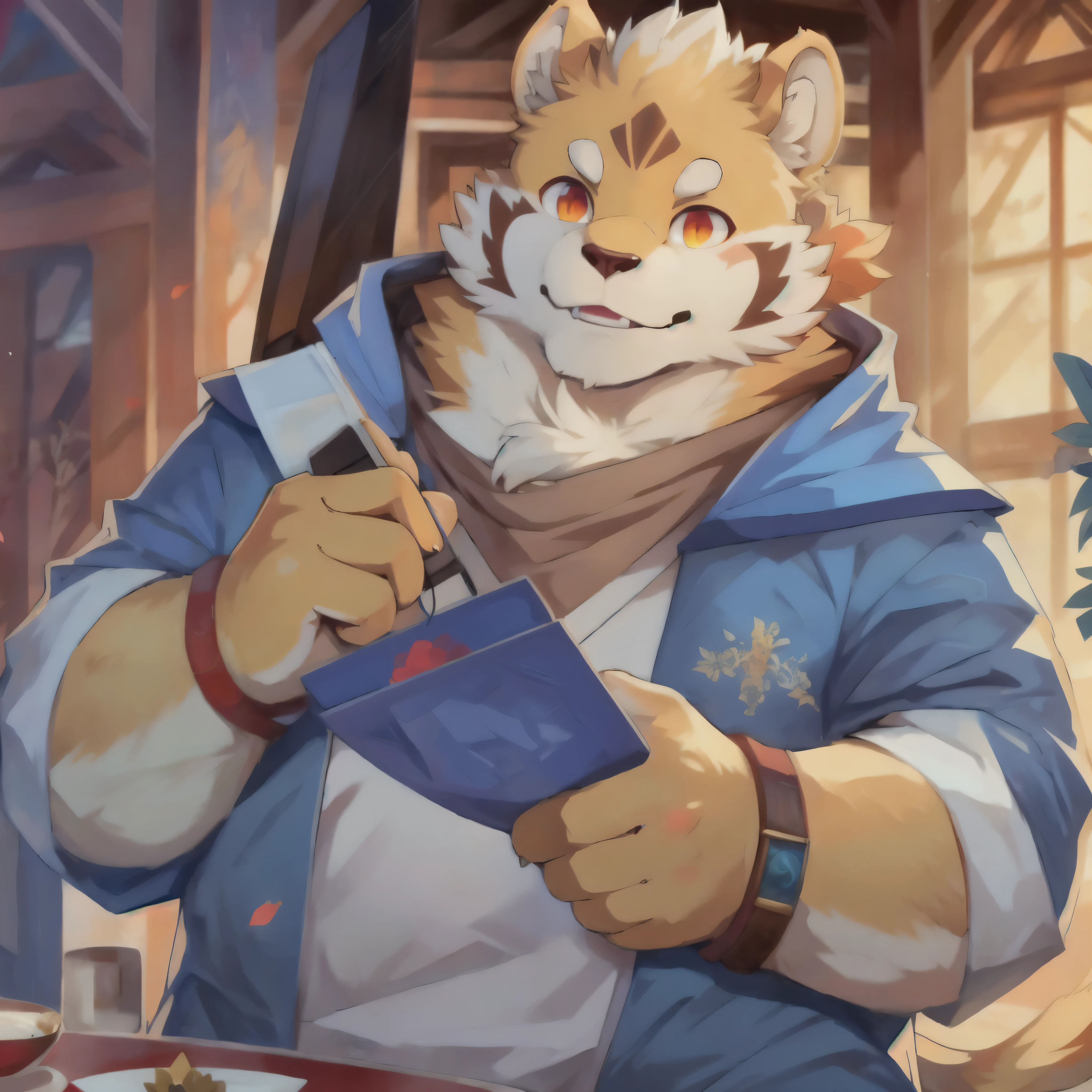 (masterpiece, best quality:1.2), fanqiuhu，furry