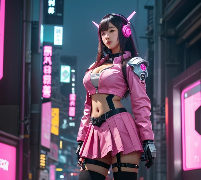 1 Arafad image of a group of Asian women posing for a photo,(pink color),cgstation trends,pink color皮膚,cgstation trends,pink color幫派肖像,January),ulzzang,(pink color),maid outfit, Trending on bbwchan, yanjun Chengt, Girls' Generation, 淡pink color膚色,summer,Short skirt,maid outfitanime girl in short shorts and jacket standing next to giant robot, artwork in the style of guweiz, cyberpunk anime girl mech, trending on cgstation, guweiz, by Russell Dongjun Lu, digital cyberpunk anime art, ross tran 8 k, guweiz on artstation pixiv, girl in mecha cyber armor