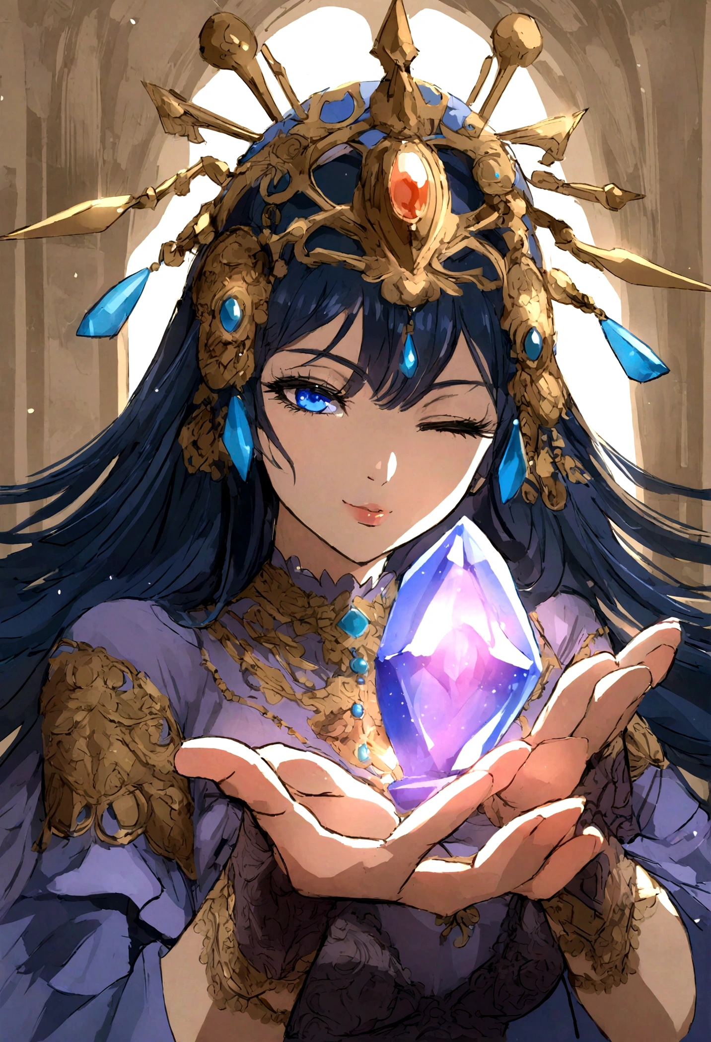 ((best quality)), ((highly detailed)), masterpiece, ((official art)), extremely detailed face, beautiful face, (detailed eyes, deep eyes), (1girl:1.33, solo), open mouth, tongue, tongue out, cum in mouth, cum on tongue, cum on hands, cupping hands, own hands together