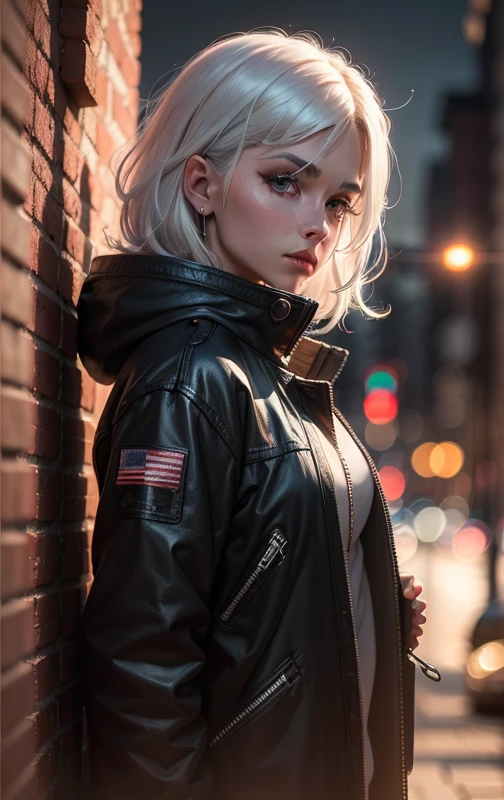 White hair, High definition, 8k resolution, detailed