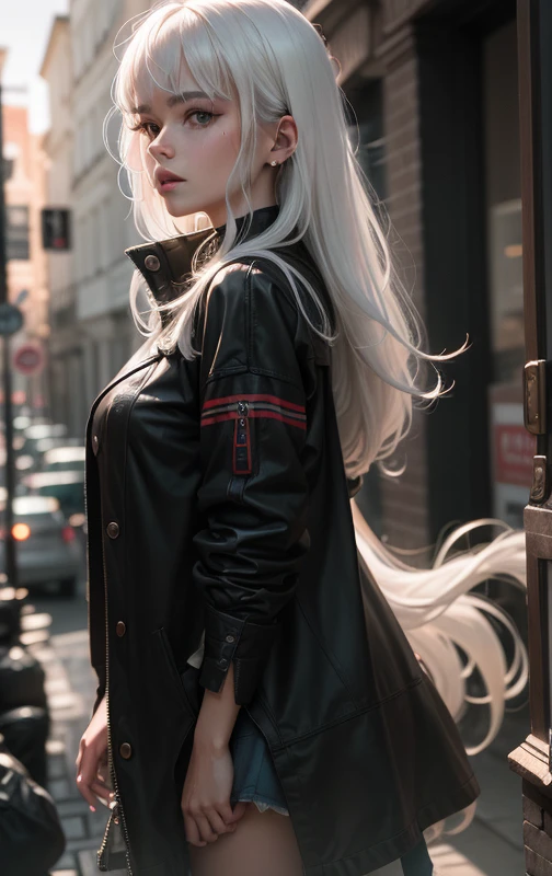 White hair, High definition, 8k resolution, detailed