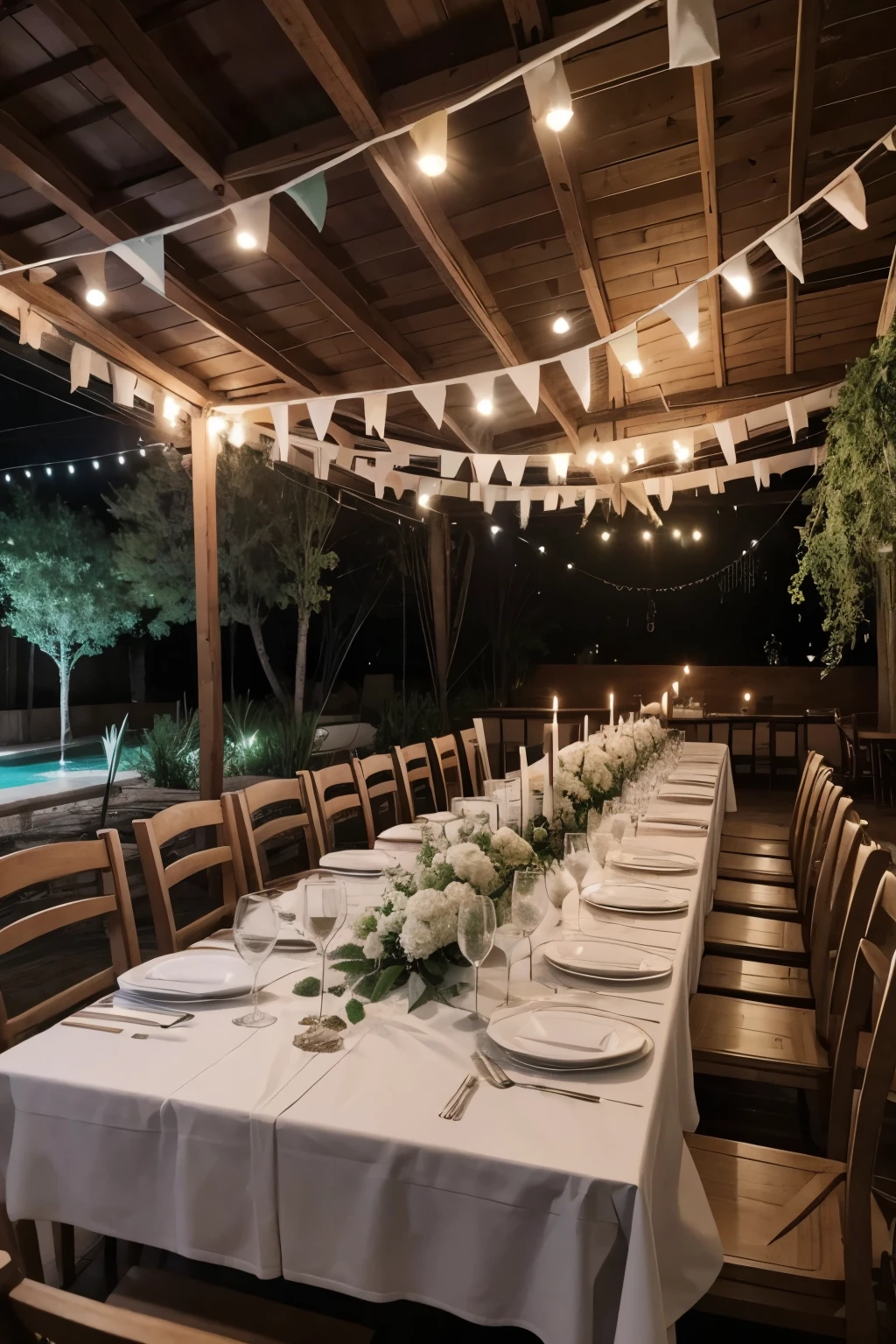FIESTA DONDE SE MUESTREN LAS MESAS CON INVITADOS 