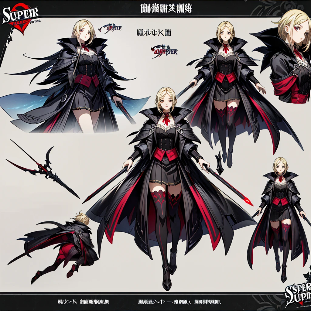 1girl、(((highest quality、Masterpiece、Official Art、Super detailed、The best composition、best composition)))、(Thin Hair)、 Super detailed, Anime Style, alone, full length, Concept Art,Vampire Hunter high school girl Reaper's Scythe, Black Sailor Suit, With the bat. Super huge, Tall and stylish, Very large.、White Background, full lengthに立って, Standing on the desolate land,battoujutsu