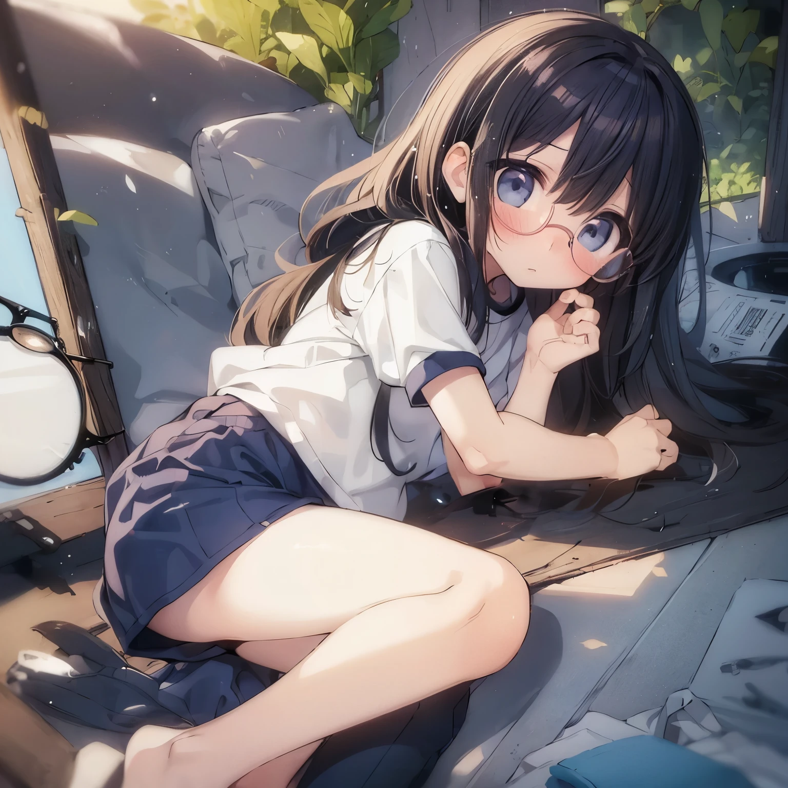 Black long hair