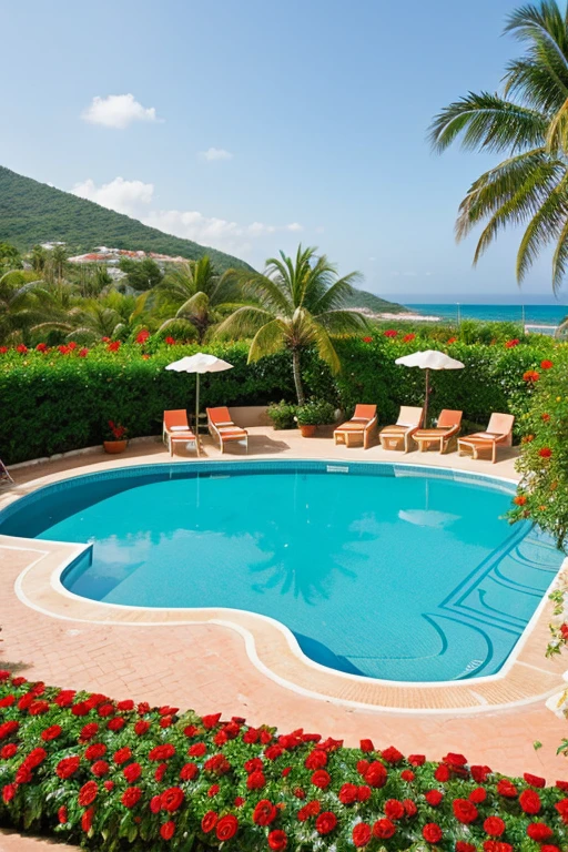 a hotel all inclusive with gardens of roses