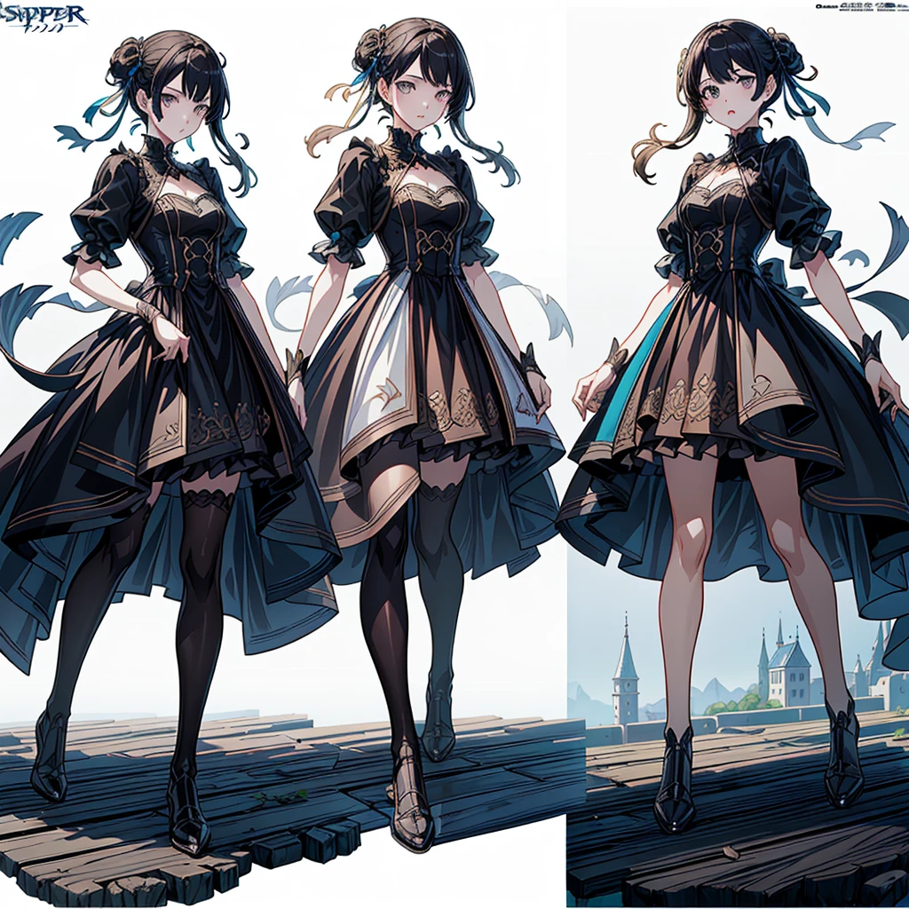 1girl、(((highest quality、Masterpiece、Official Art、Super detailed、The best composition、best composition)))、(Thin Hair)、(((White Background)))、 Super detailed, Anime Style, alone, full length, Concept Art,Vampire Hunter　high school girl　Reaper&#39;s Scythe, Black Sailor Suit, With the bat. Super huge, Tall and stylish, Very large、full lengthに立って, Standing on the desolate land,battoujutsu,Corner the screen々A beautiful and dynamic pose with a composition that uses、
