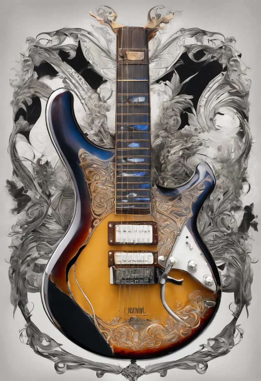 High resolution 4k excellent quality, Uma guitarra de solo Ibanez jam steve vai