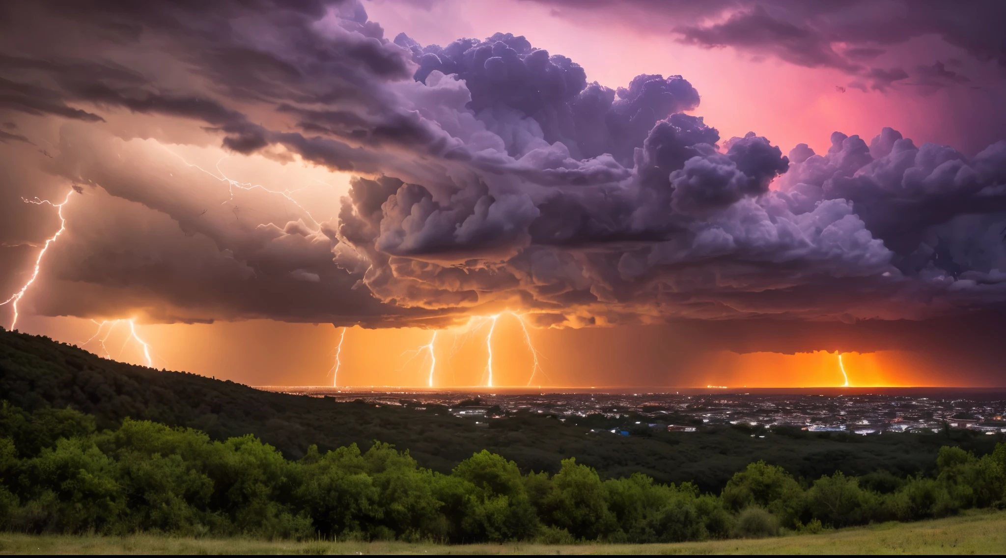 Storm clouds rolling in, Severe lightning strike, or the vivid colors of a stormy sunset can evoke a feeling of awe and enchantment. Contrast between dark and, Cloudy sky，Colorful，Create charming and atmospheric scenes. These moments allow us to feel the raw power of nature and its ability to awe and inspire