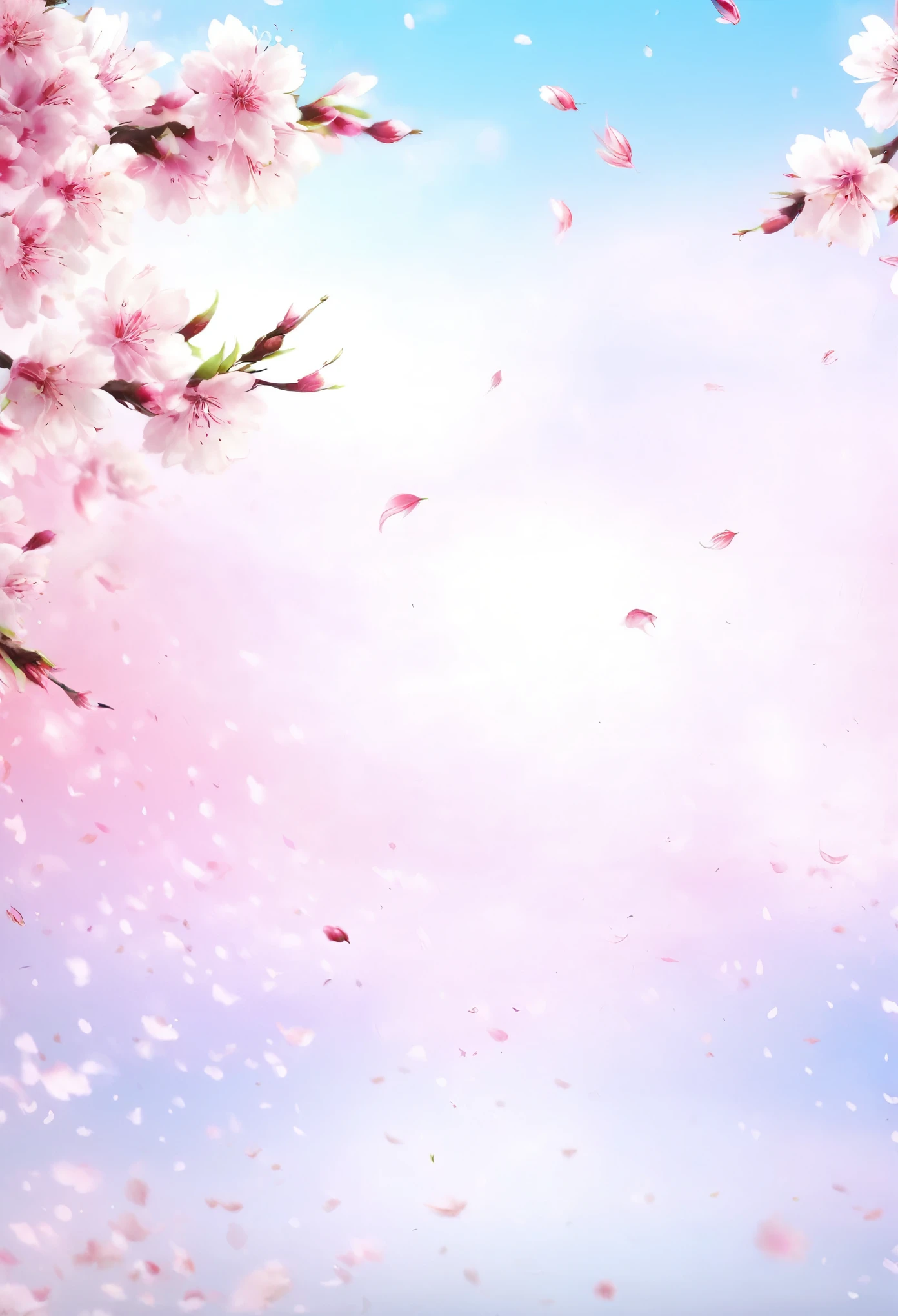masterpiece, best quality, extremely detailed, hyperrealistic:1.1, photorealistic, fluttering cherry blossoms petal, effect, strong wind