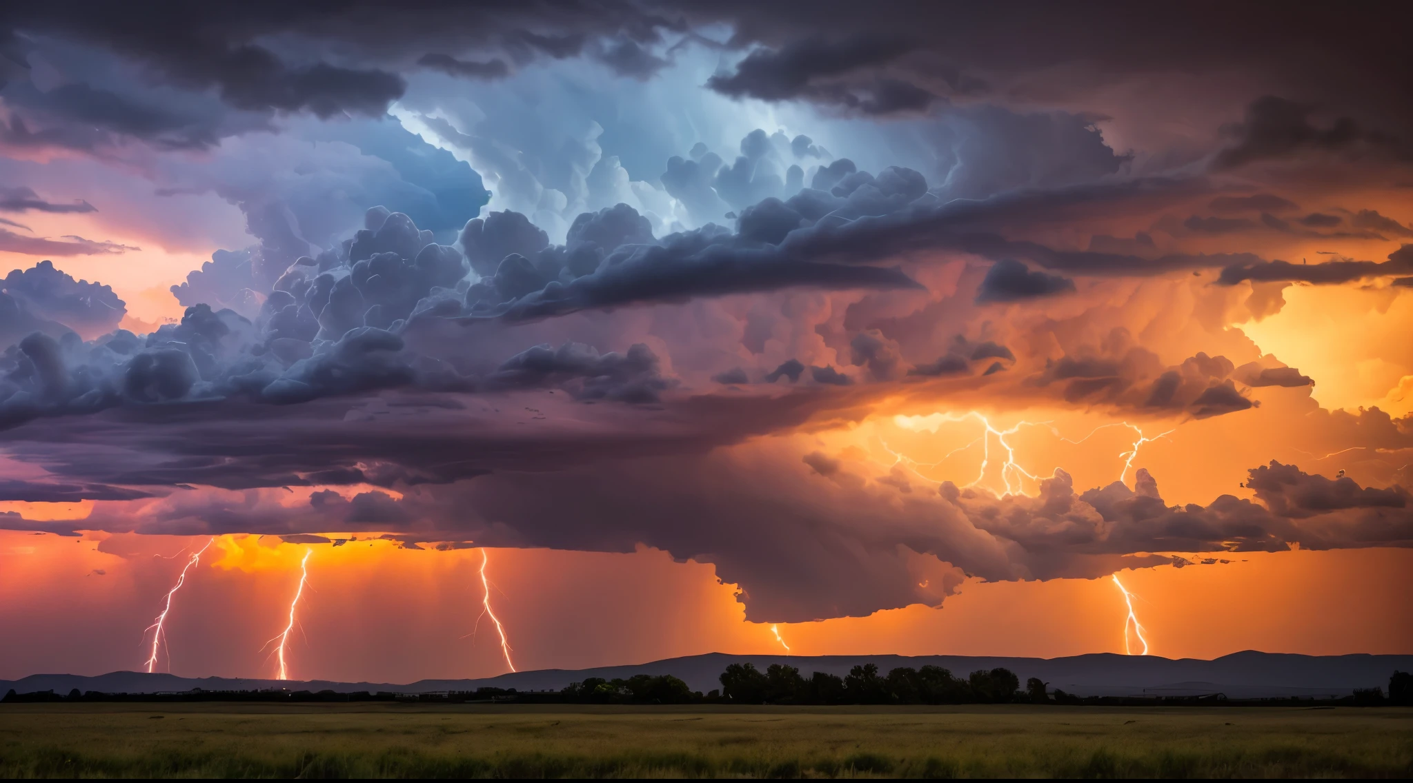 Storm clouds rolling in, Severe lightning strike, or the vivid colors of a stormy sunset can evoke a feeling of awe and enchantment. Contrast between dark and, Cloudy sky,Colorful,Create charming and atmospheric scenes. These moments allow us to feel the raw power of nature and its ability to awe and inspire