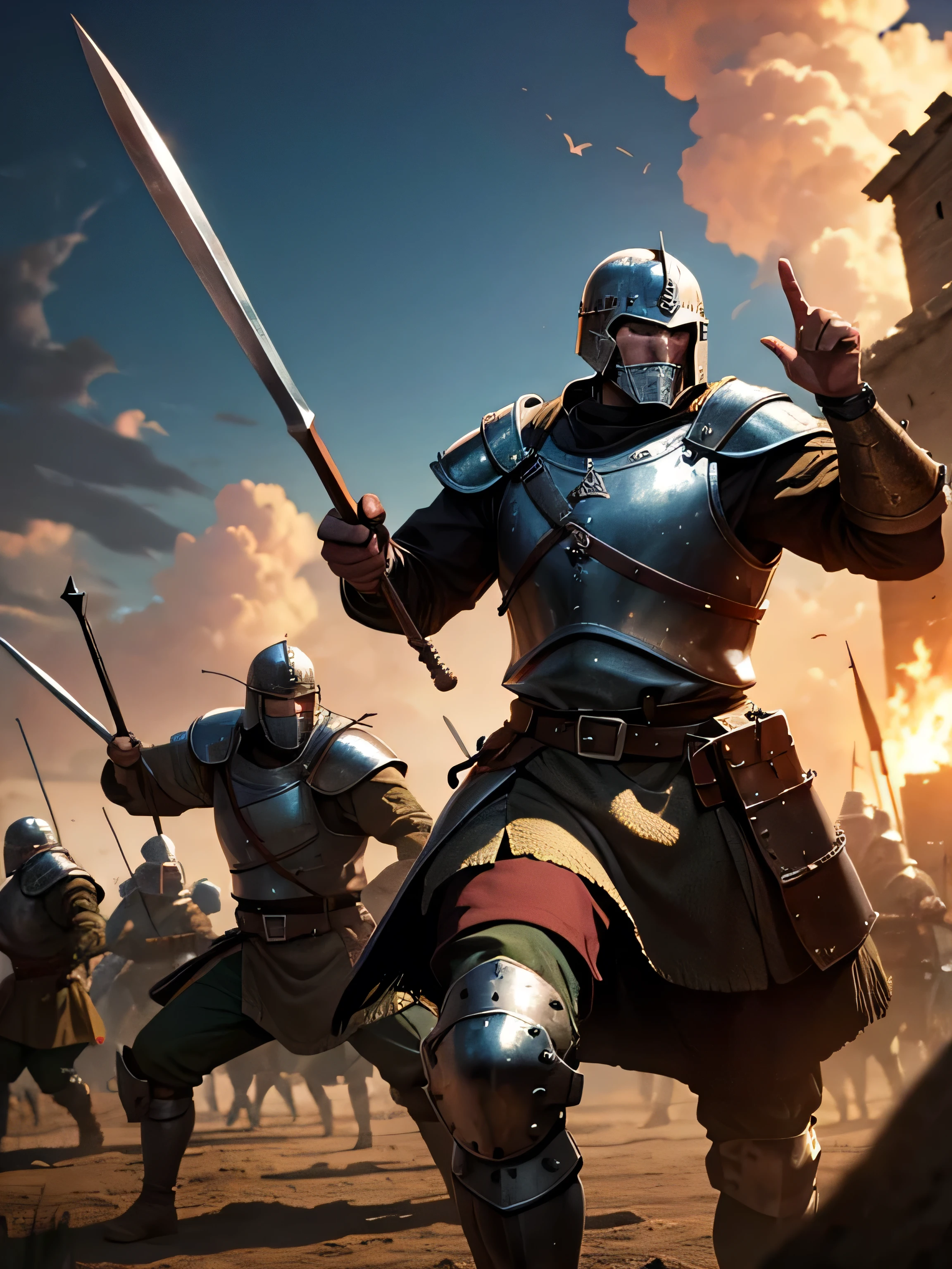 army of medieval warriors