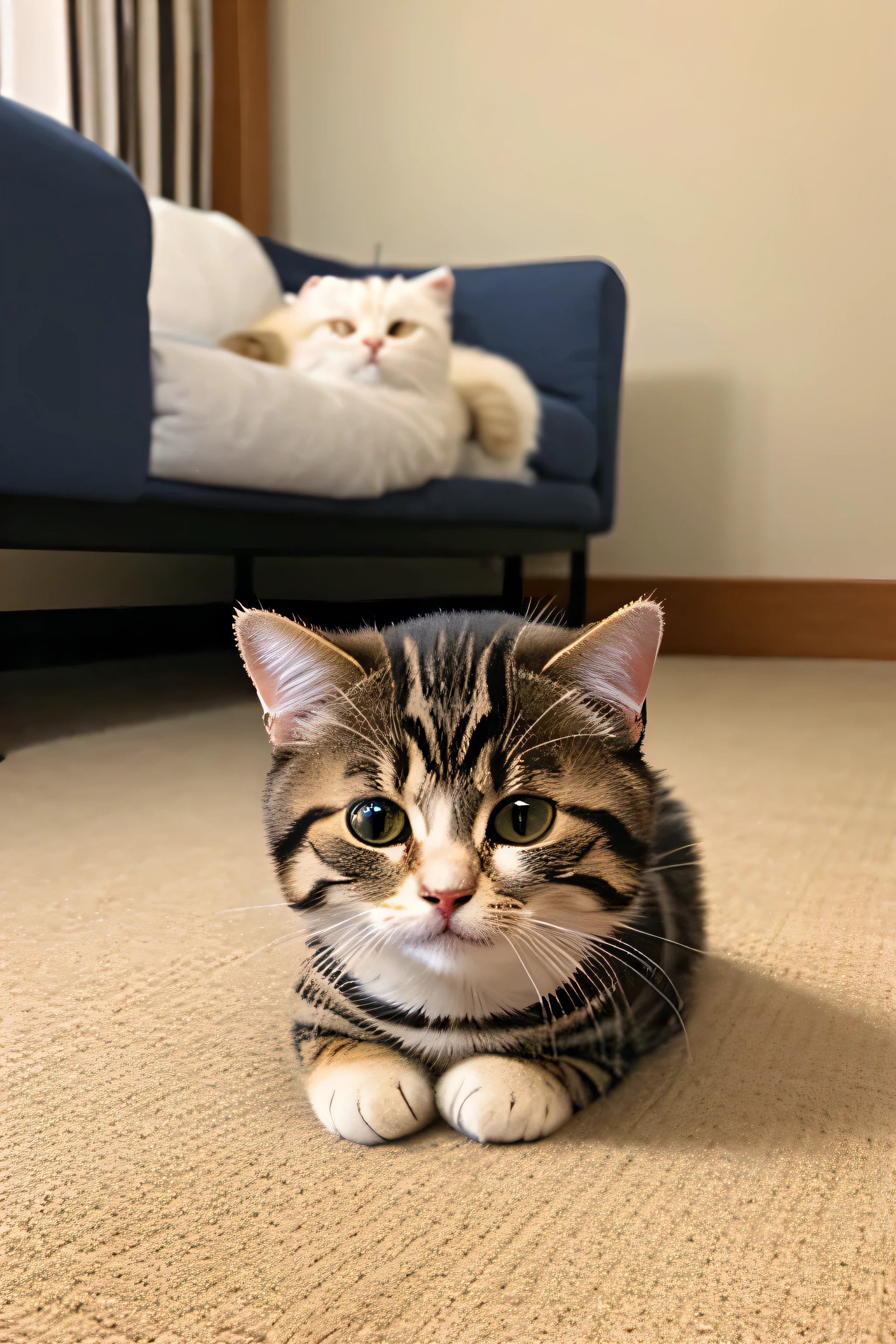 Cat fluffy American Shorthair So fluffy! cute 子Cat