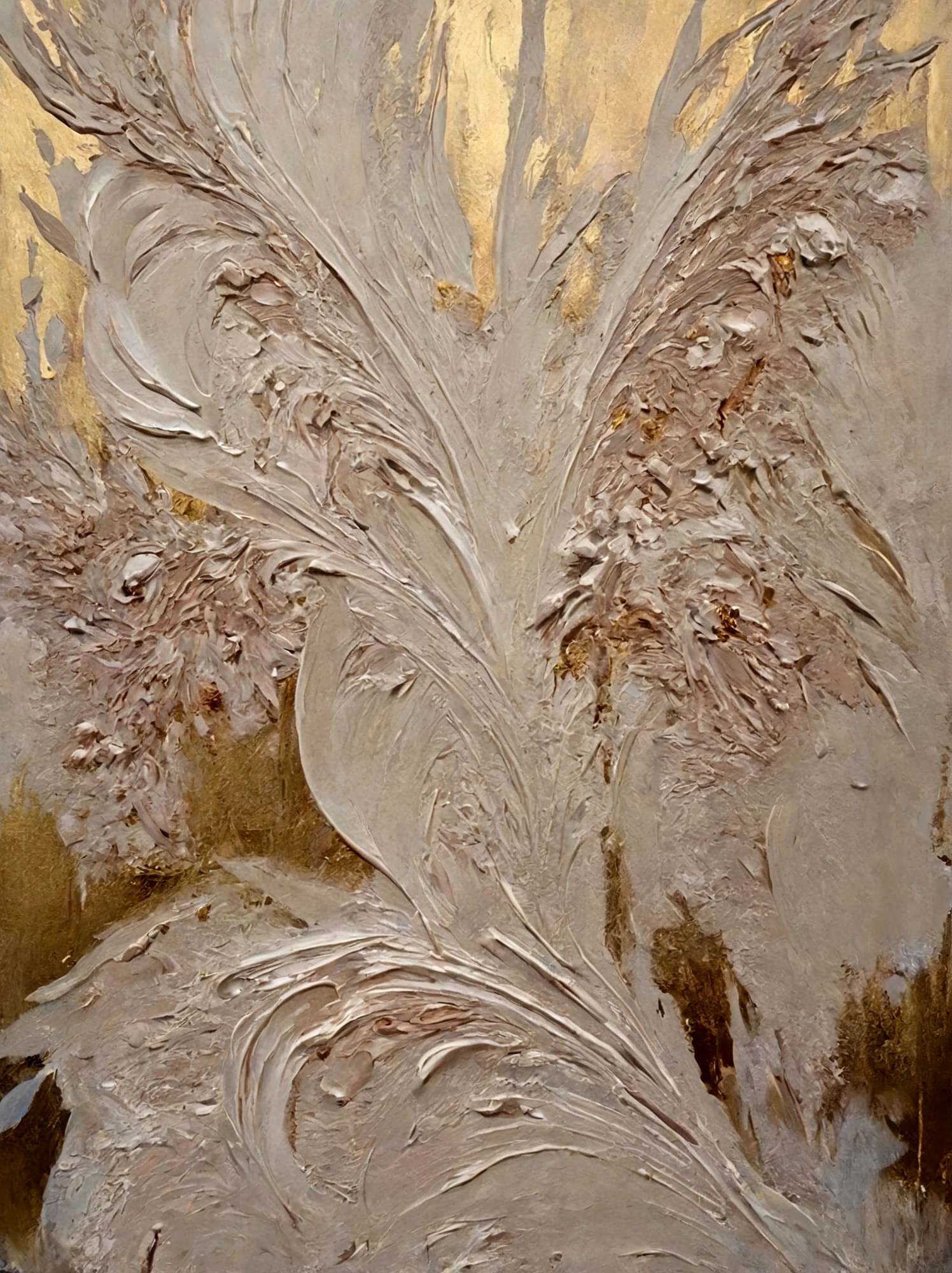 Gilded,Peony,vanilla,cream,Thick textured paint, whiskey,Abstract Art,emotion,emotion,Thick textured paint, Amazing details ral-drptpl
