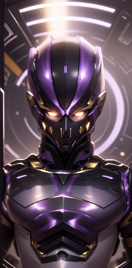 The color changes to purple and gold,Some purple and gold(Ensure its layering and armor texture,Purple is the main color,Add some gold for decoration)