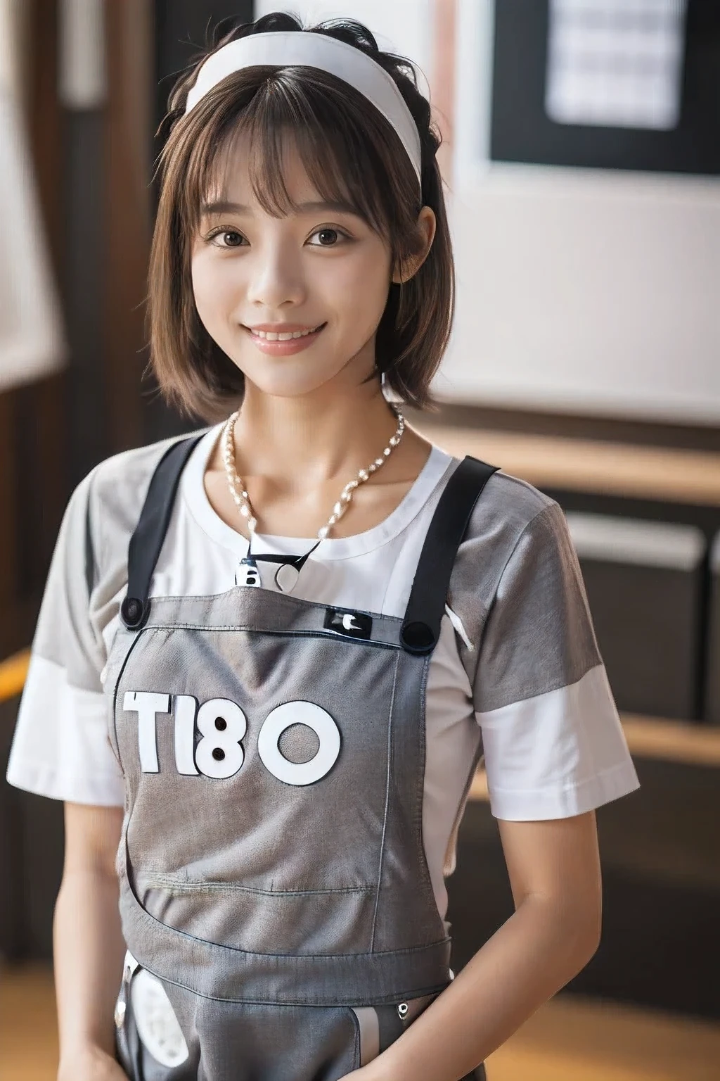 (kindergarten teacher、18 year old woman playing with children:1.5)、(Gentle smile:1.2)、(The best quality at its best:1.4), (Super detailed), (Very detailed CG unified 16k), Beautiful woman with perfect figure: 1.4, Sharp focus: 1.2, Very detailed, High-quality RAW color photos, Professional photography, Great face and eyes, cosmetics, (Amazingly beautiful girl), ((grey sweatpants、White T-shirt and apron:1.5)), Sexy posture，(View from below), Realistic movie faces, Full body long view from head to toe, Realistic, ((Realistic natural orange red hairstyle)), ( Short Bob Hair:1.5), (necklace:1.5)、, Very beautiful face, Perfect model beauty, Mouth swelling, Highly detailed face and skin texture, Fine grain, double eyelid, Medium chest, smile, (masterpiece), highest quality, High resolution, Very detailed, Blurred Background, Depth of written boundary, Cinema Lighting, Great legs, , Clear, well-maintained skin,