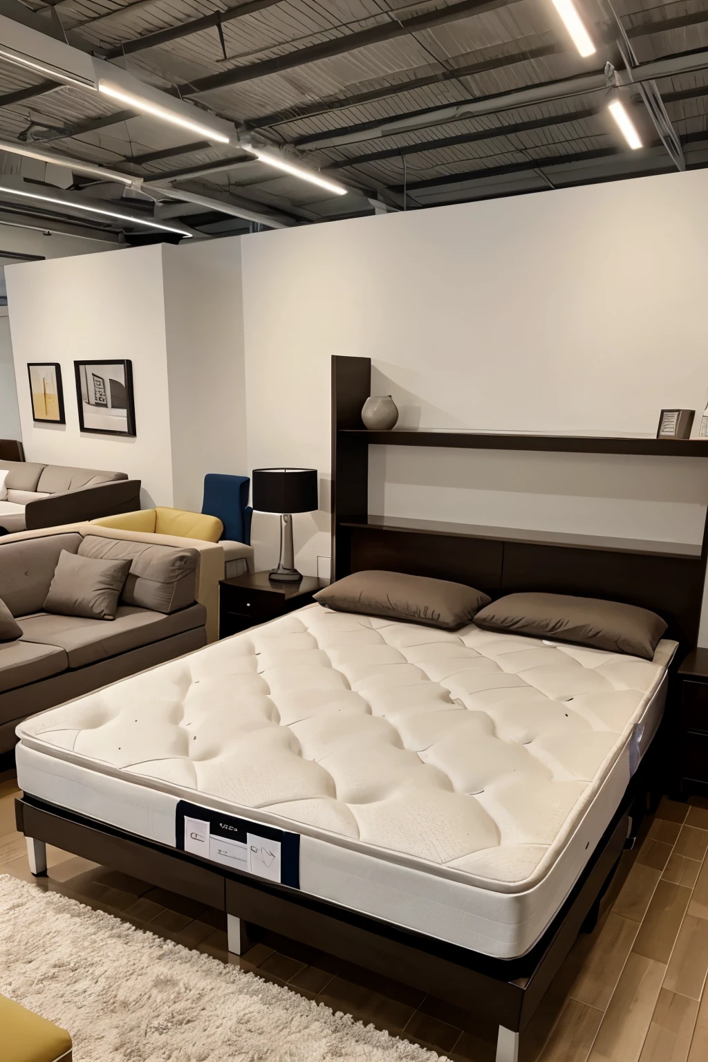 A furniture store called German mattresses with a 60-year-old woman yelling at her employees